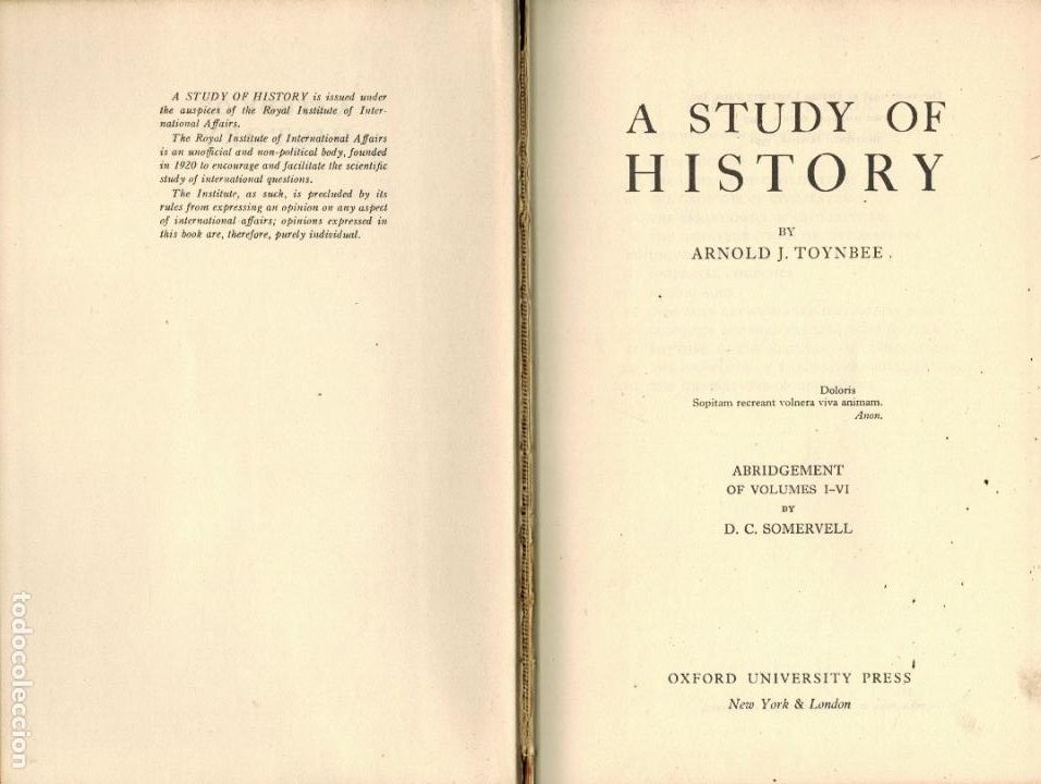 Gebrauchte B&uuml;cher: A STUDY OF HISTORY (TOMO I)