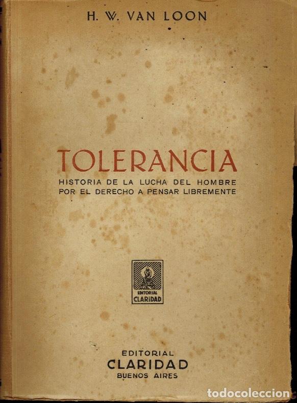 Libros de segunda mano: TOLERANCIA - Foto 1