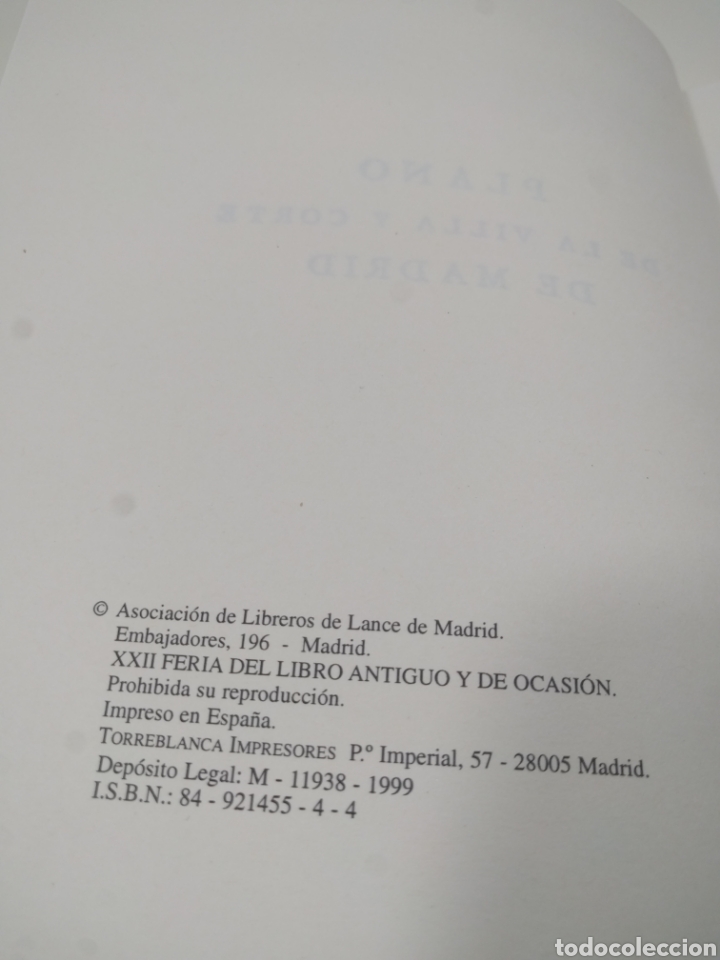 Libros de segunda mano: Plano de la villa y corte de Madrid. - Foto 4