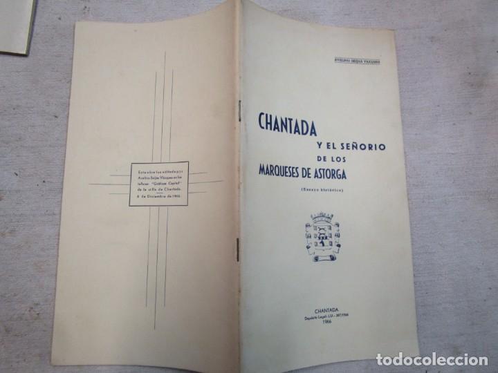Second hand books: GALICIA - CHANTADA Y EL SE&Ntilde;ORIO DE LOS MARQUESES DE ASTORGA - AVELINO SEIJAS - 1966 51PAG + INFO
