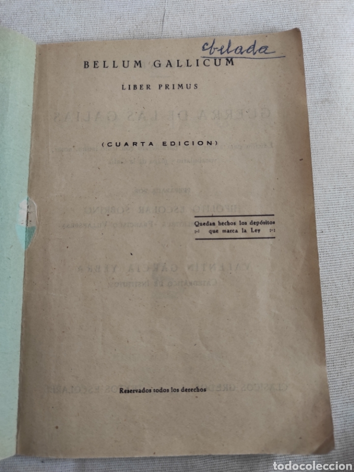 Libros de segunda mano: Guerra de las Galias. Libro I - Foto 3