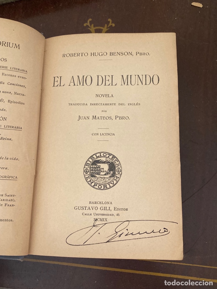Libros de segunda mano: Libro el amo del mundo - Foto 4