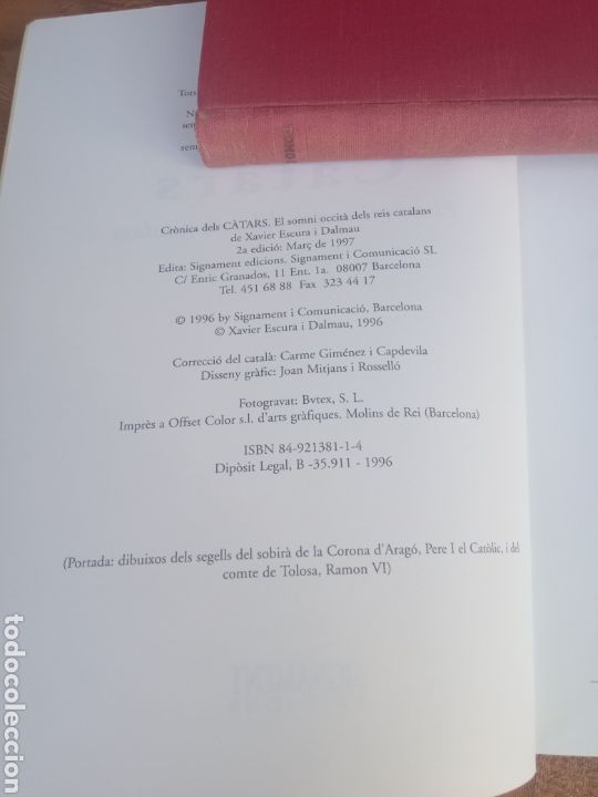 Libros de segunda mano: CRONICA DELS CATARSany1996 - Foto 2