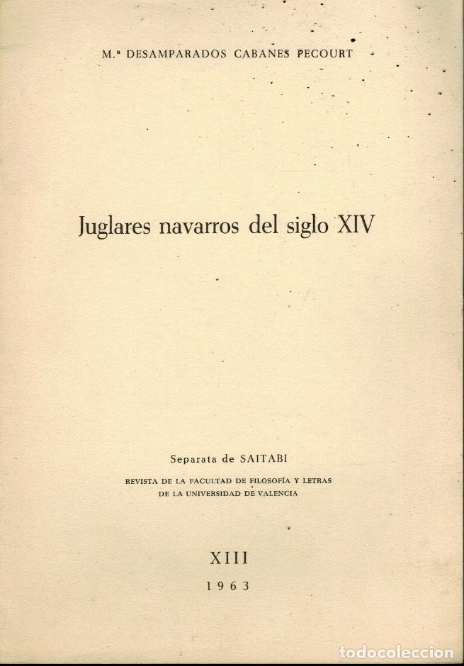 Second hand books: JUGLARES NAVARROS DEL SIGLO XIV