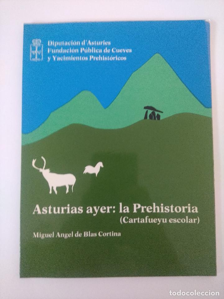 Libros de segunda mano: ASTURIAS AYER/LA PREHISTORIA/MIGUEL ANGEL DE BLAS CORTINA.