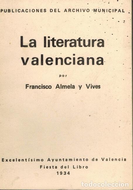 Second hand books: LA LITERATURA VALENCIANA