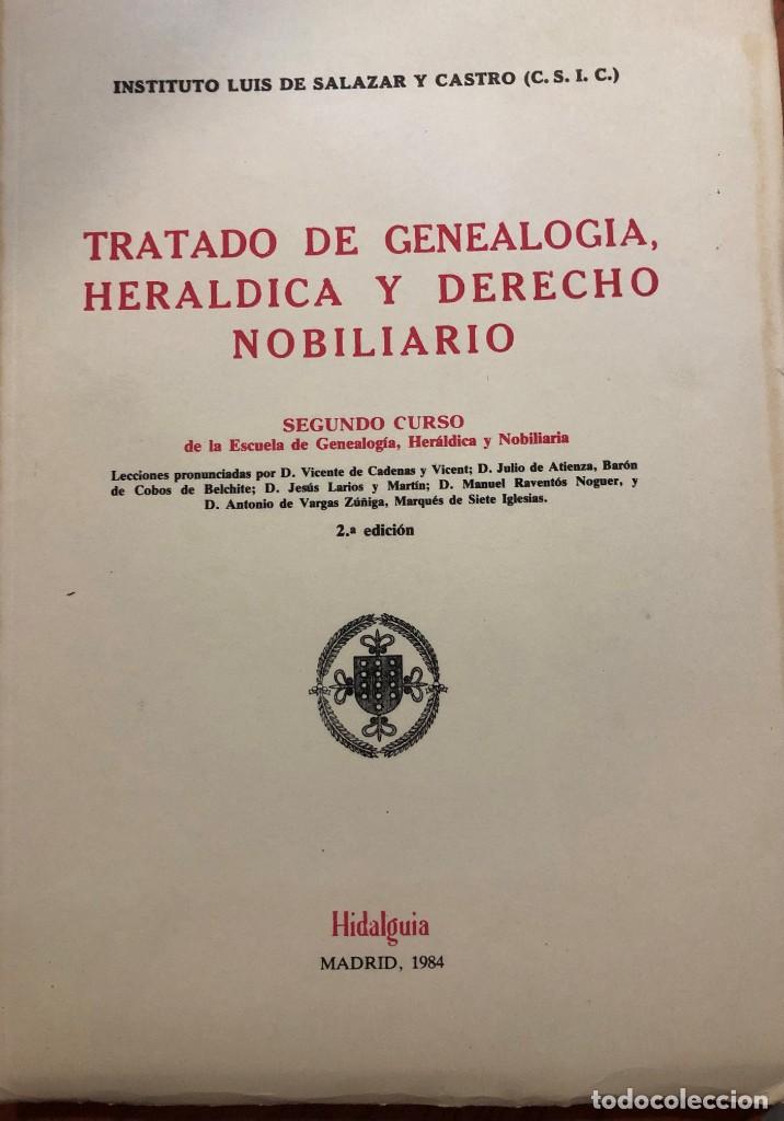 Second hand books: TRATADO DE GENEALOGIA HERALDICA Y DERECHO NOBILIARIO