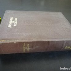Libros de segunda mano: ARMORIAL DE ARAGON - AR407- FACSIMIL EDICION LIMITADA 250 EJEMPLARES-GOBIERNO ARAGON - GRAN VOLUMEN. Lote 356948755