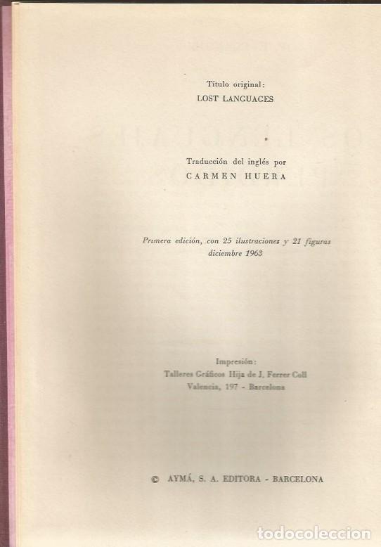 Libros de segunda mano: LOS LENGUAJES PERDIDOS-P.E.CLEATOR - Foto 3