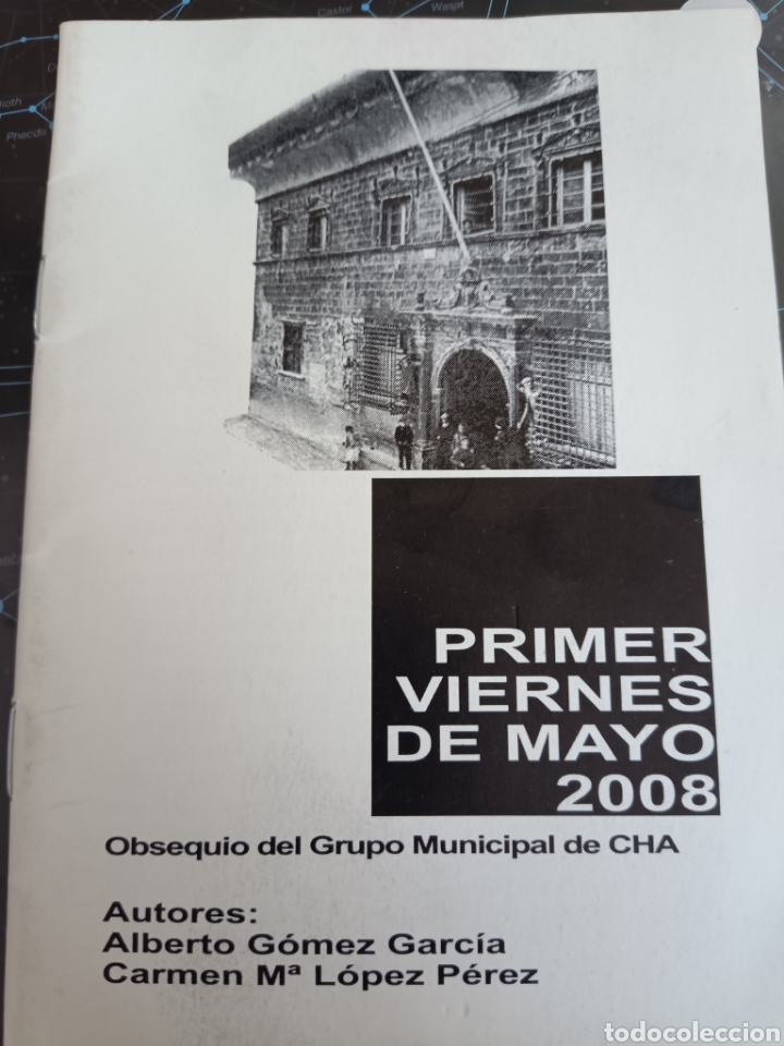 Second hand books: Primer viernes de mayo 2008 ciclo del grupo municipal cha