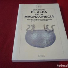 Libri di seconda mano: EL ALBA DE LA MAGNA GRECIA PITECUSA Y LAS PRIMERAS COLONIAS GRIEGAS DE OCCIDENTE ( RIDGWAY ) 1997. Lote 362416335