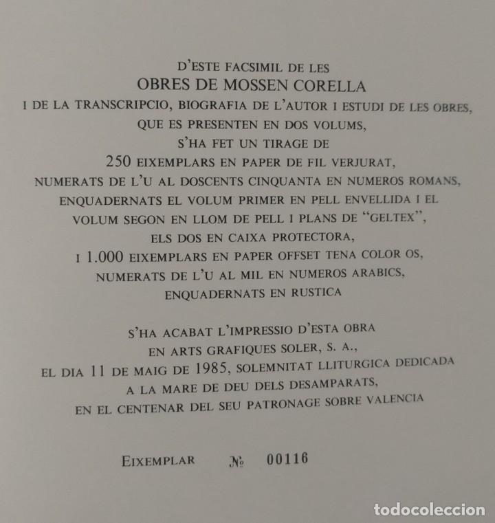 Libros de segunda mano: OBRES DE JOAN DE CORELLA --- EDICION NUMERADA - Foto 6
