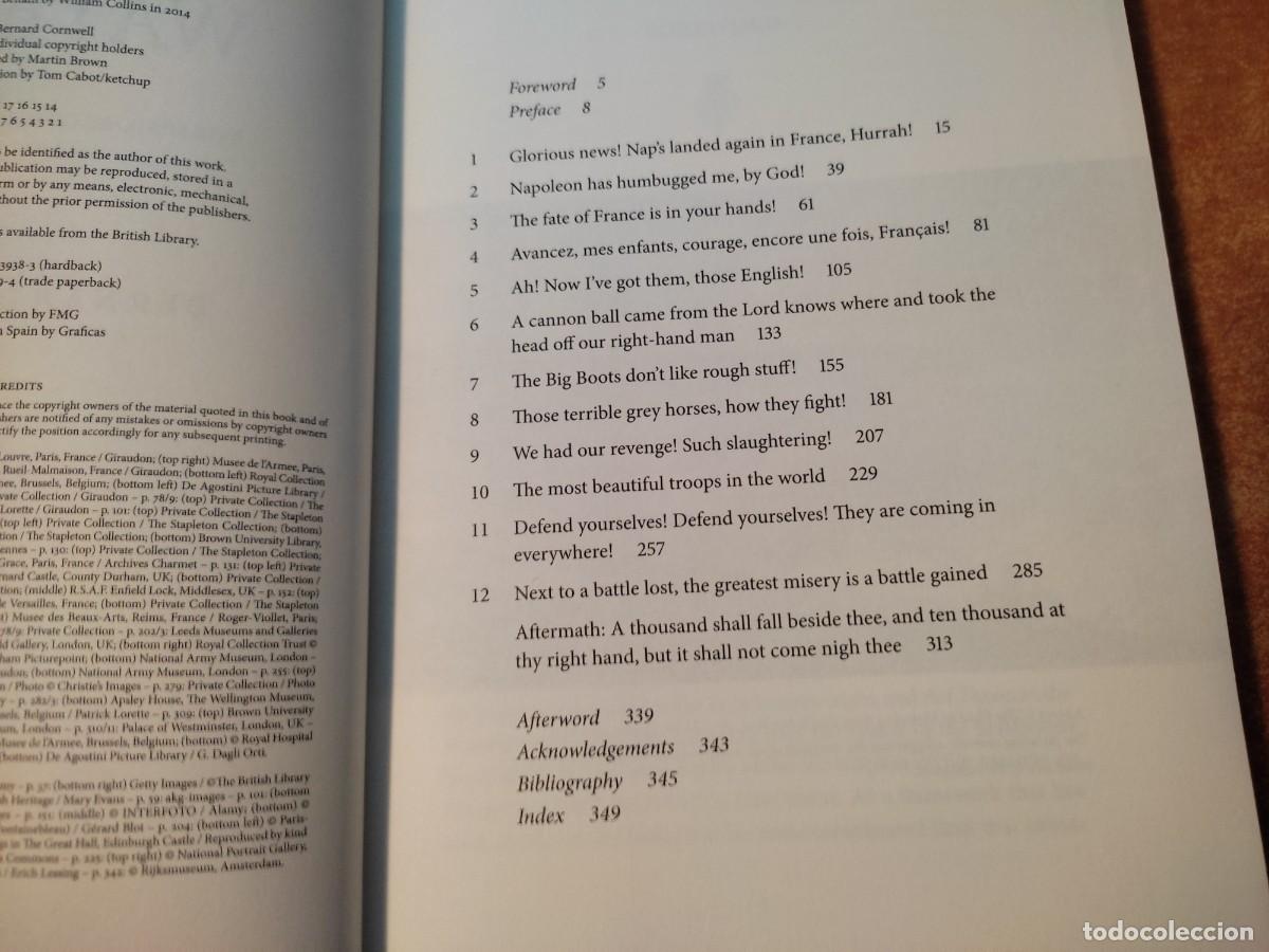 Libros de segunda mano: WATERLOO Bernard Cornwell Ed. William Collins - Foto 8