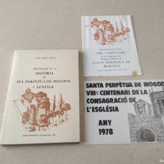 Libros de segunda mano: VALLÈS OCCIDENTAL - PRELIMINARS DE LA HISTÒRIA DE SANTA PERPÈTUA DE MOGODA I SANTIGA - F. VINYALS