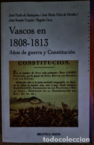 Gebrauchte B&uuml;cher: Vascos en 1808-1813.A&ntilde;os de Guerra y Constitucion.Biblioteca Nueva