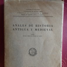 Libros de segunda mano: ANALES DE HISTORIA ANTIGUA Y MEDIEVAL AÑO 1950