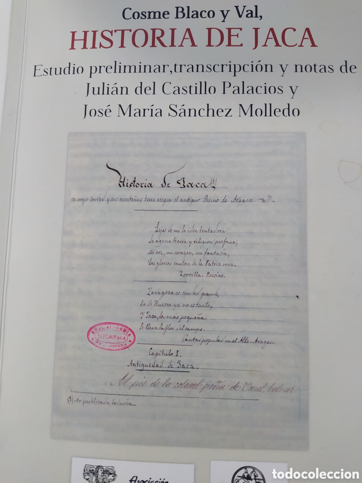 Libros de segunda mano: Historia de Jaca Cosme Blasco - Foto 1