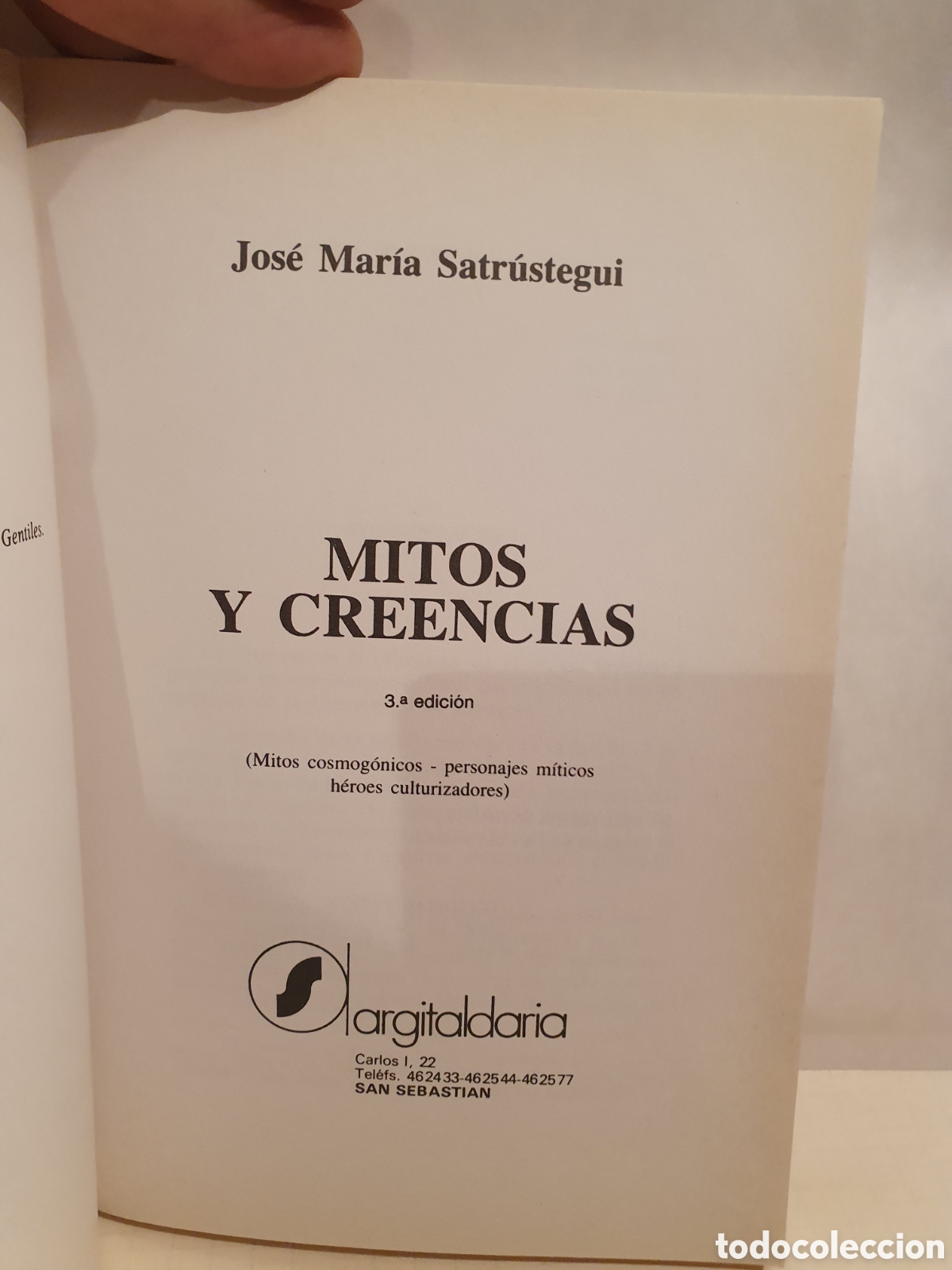 Libros de segunda mano: MITOS Y CREENCIAS. JOSE M. SATRUSTEGUI. 3&deg;EDICION 1983. - Foto 2