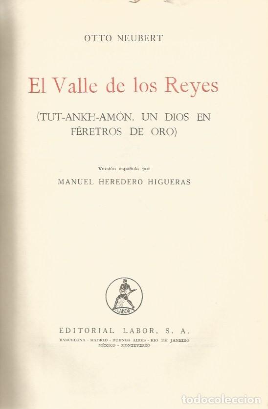 Libros de segunda mano: EL VALLE DE LOS REYES - OTTO NEUBERT - Foto 1