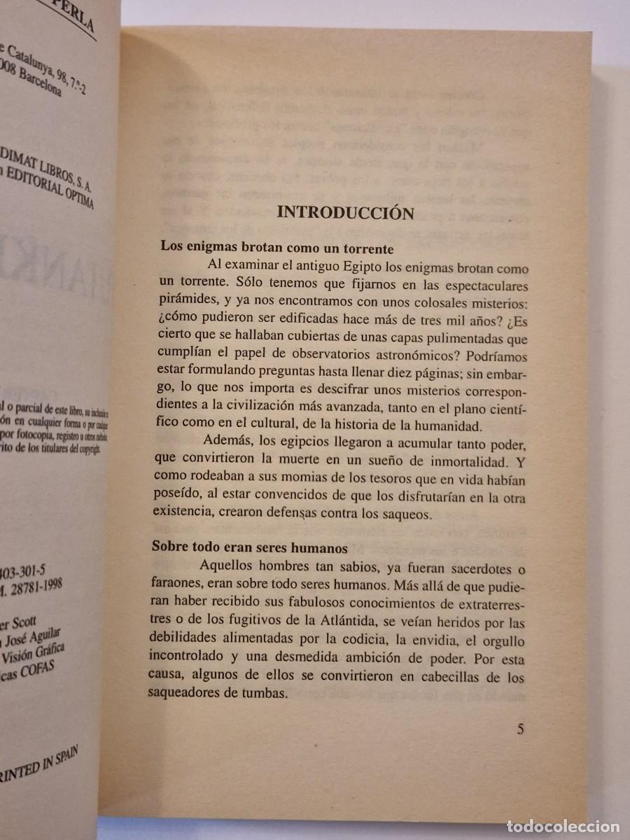 Libros de segunda mano: Tutankham&oacute;n.- Carter Scott.- EDIMAT, 1998 - Foto 6