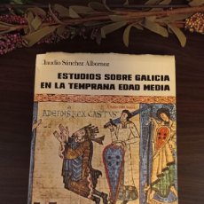 Libros de segunda mano: ANTIGUO LIBRO ”ESTUDIOS SOBRE GALICIA EN LA TEMPRANA EDAD MEDIA” DE CLAUDIO SÁNCHEZ ALBORNOZ