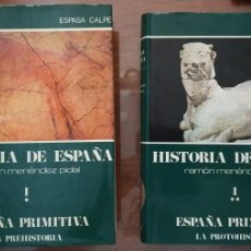 Libros de segunda mano: HISTORIA ESPAÑA MENÉNDEZ PIDAL. PREHISTORIA PROTOHISTORIA ESPASA CALPE 1989