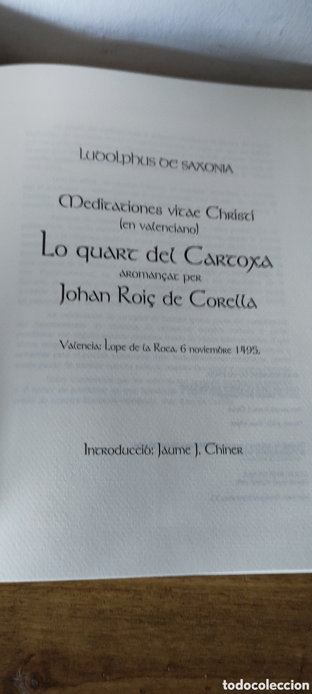 Libros de segunda mano: Lo Quart del Cartoxa facsimil - Foto 9