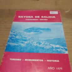 Libros de segunda mano: BAYONA DE GALICIA PONTEVEDRA ESPAÑA TURISMO MONUMENTOS HISTORIA 1979 FIRMADO AUTOR. Lote 401340089