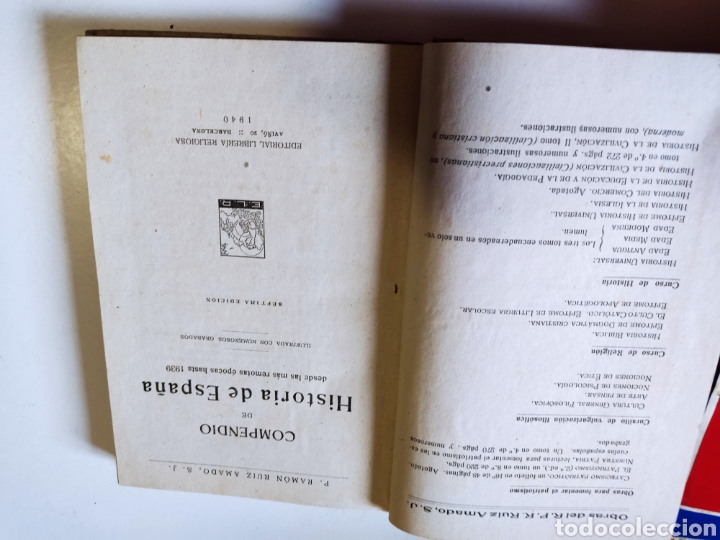 Libros de segunda mano: Libro compendio de historia de Espa&ntilde;a 1940 - Foto 3