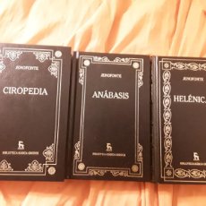 Libros de segunda mano: CIROPEDIA/ ANABASIS/HELÉNICAS, DE JENOFONTE (3 VOL.) GREDOS 2000. EXCELENTE ESTADO, ANOTADOS