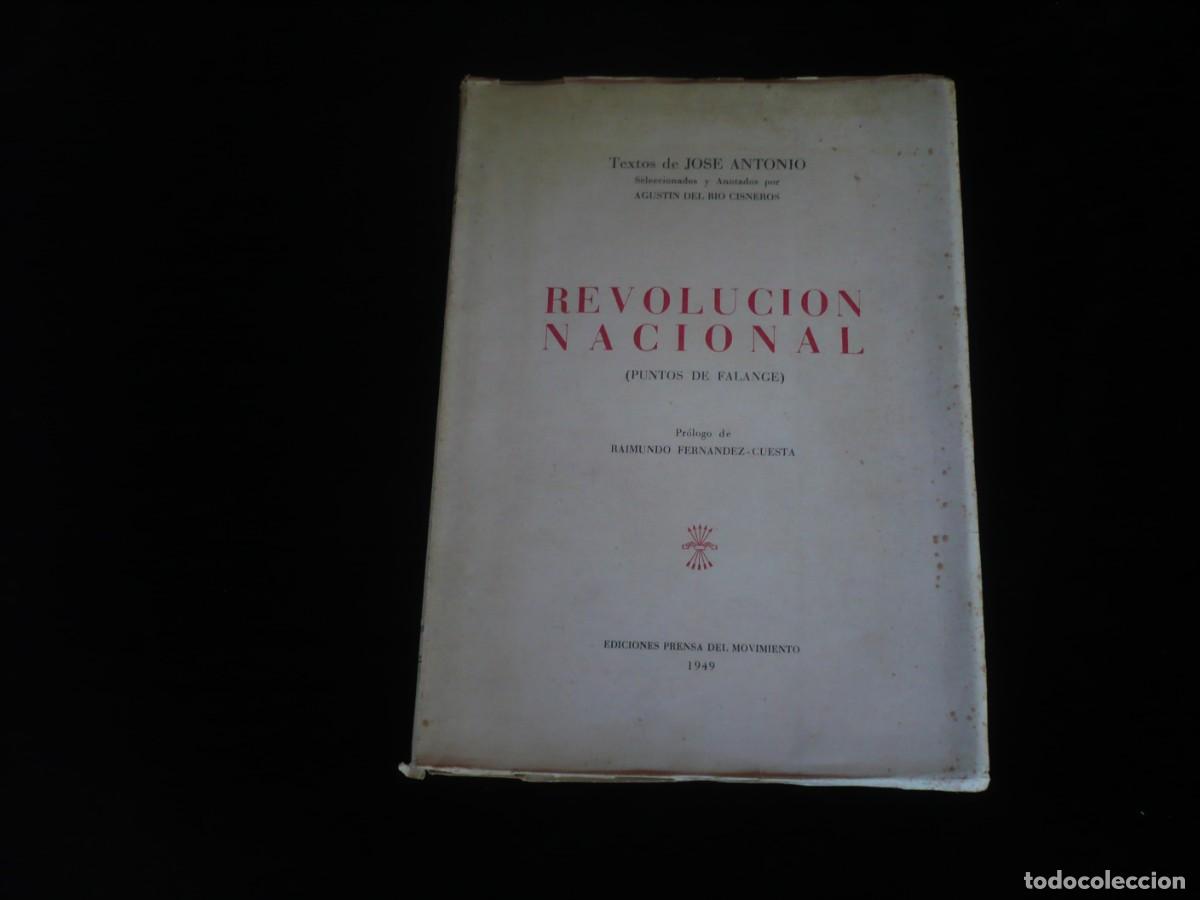 Second hand books: revolucion nacional puntos de falange