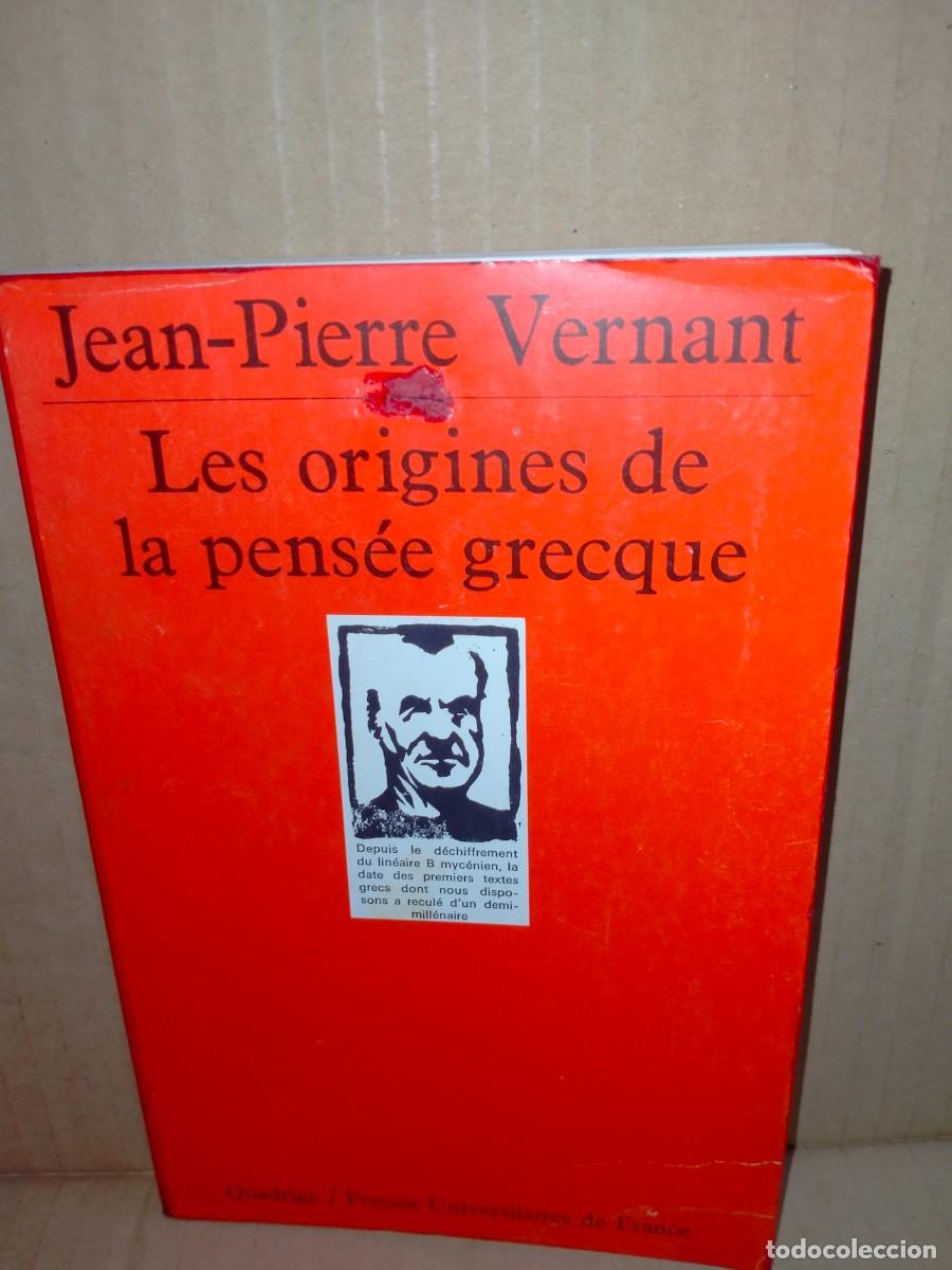 Gebrauchte B&uuml;cher: JEAN-PIERRE VERNANT. LES ORIGINES DE LA PENS&Eacute;E GRECQUE .QUADRIGE