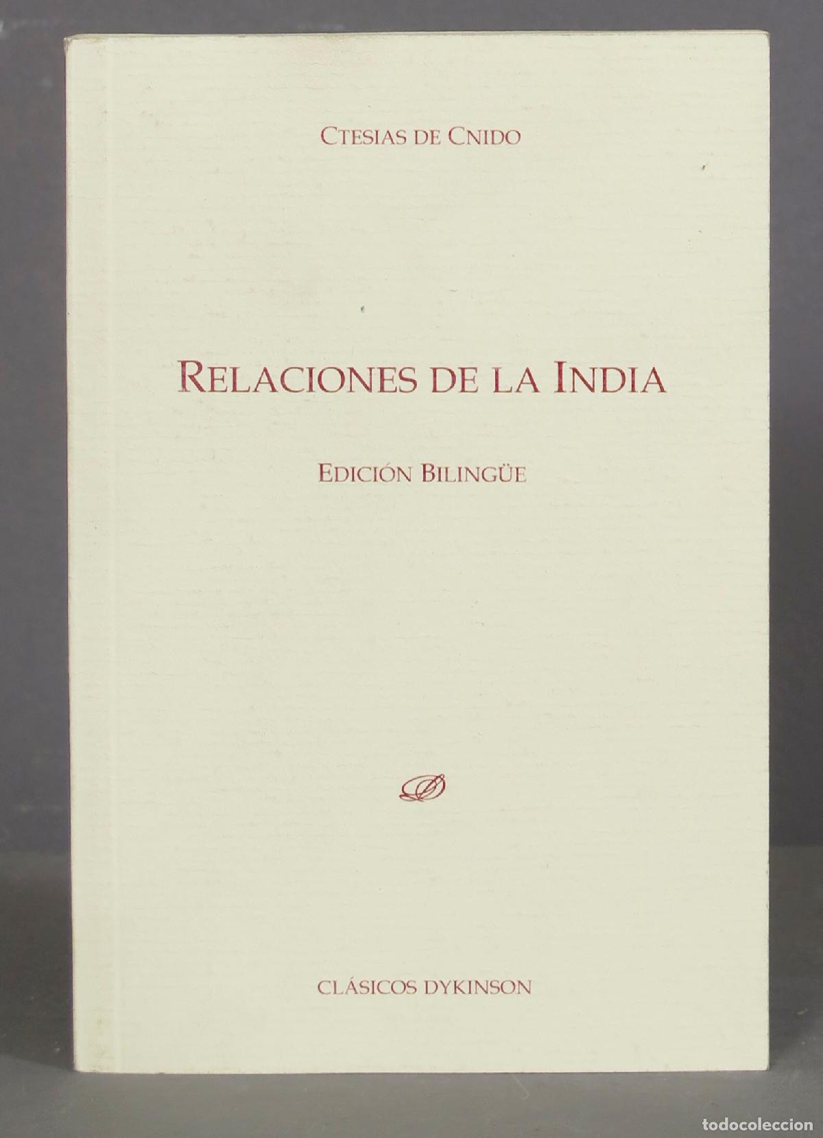 Libros de segunda mano: Relaciones de la India. De Cnido - Foto 1