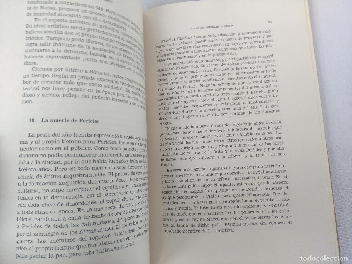 Libros de segunda mano: VIDAS DE PERICLES Y NICIAS/PLUTARCO. - Foto 3