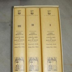 Libros de segunda mano: FUEROS, OBSERVANCIAS Y ACTOS DE CORTE DEL REINO DE ARAGÓN. EDICIÓN FACSÍMIL. PASCUAL SAVALL. 1991.
