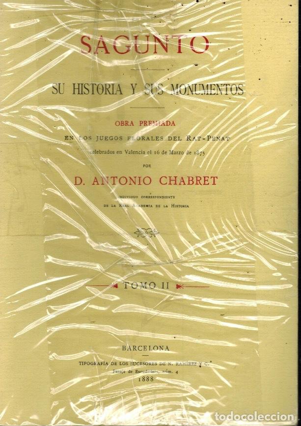 Gebrauchte B&uuml;cher: SAGUNTO SU HISTORIA Y SUS MONUMENTOS