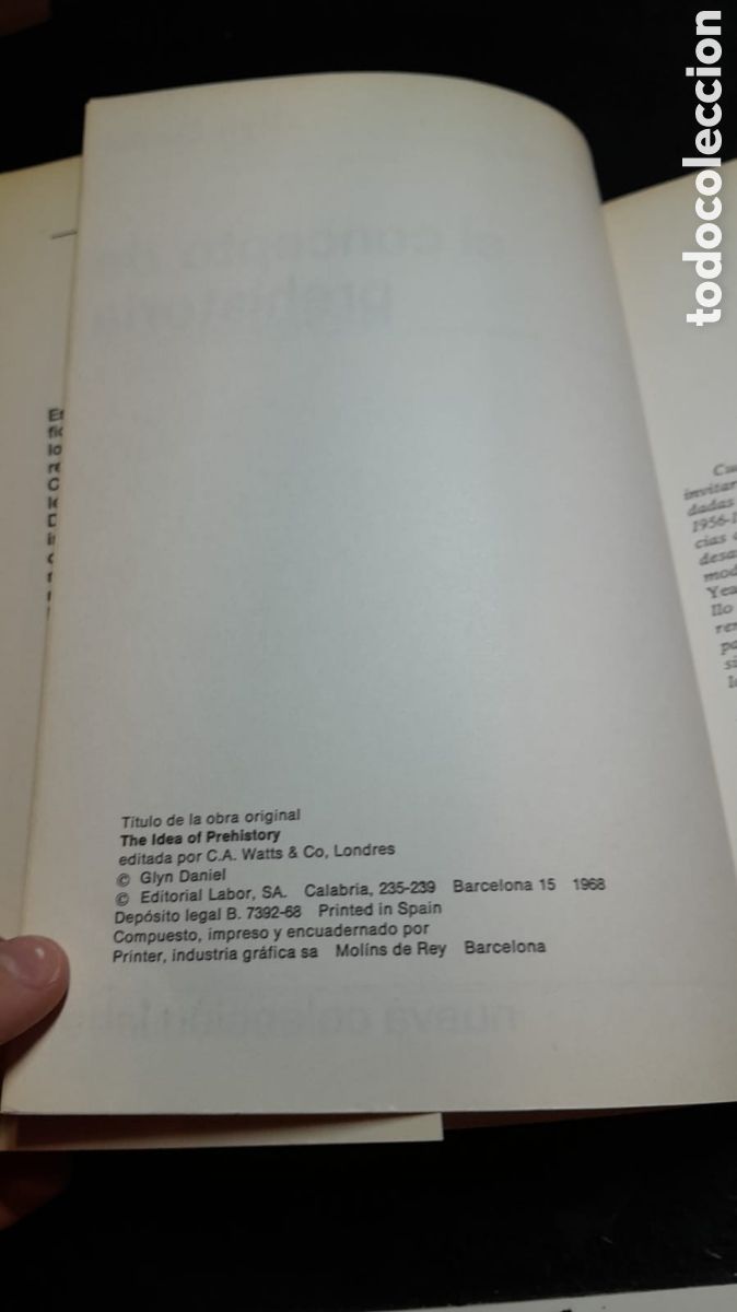 Libros de segunda mano: EL CONCEPTO DE PREHISTORIA - DANIEL, GLYN - Foto 2