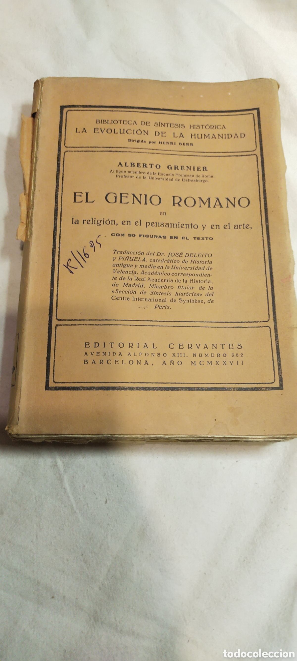 Second hand books: El genio romano en la religi&oacute;n en el pensamiento y en el arte. Teolog&iacute;a