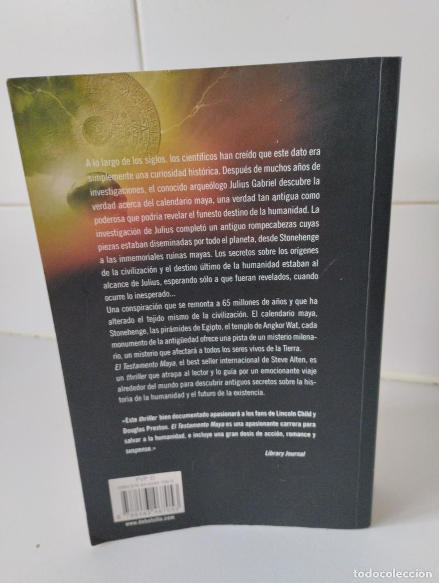 Libros de segunda mano: &rdquo;El Testamento Maya&rdquo;.Steve Alten. - Foto 2