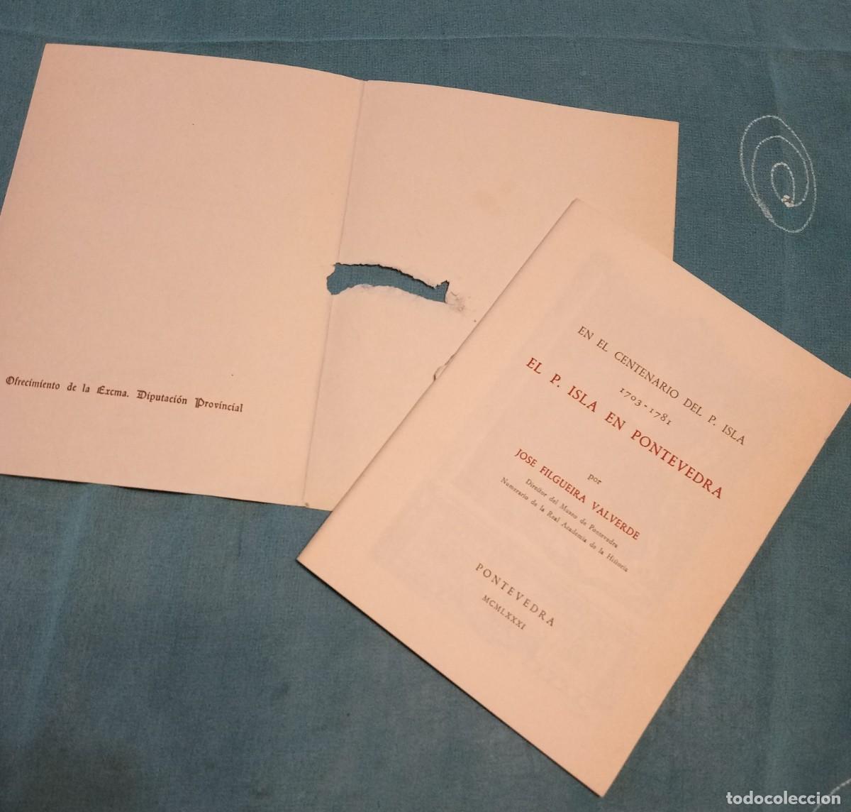 Libros de segunda mano: EN EL CENTENARIO DEL P. ISLA, EL P. ISLA EN PONTEVEDRA - Foto 3