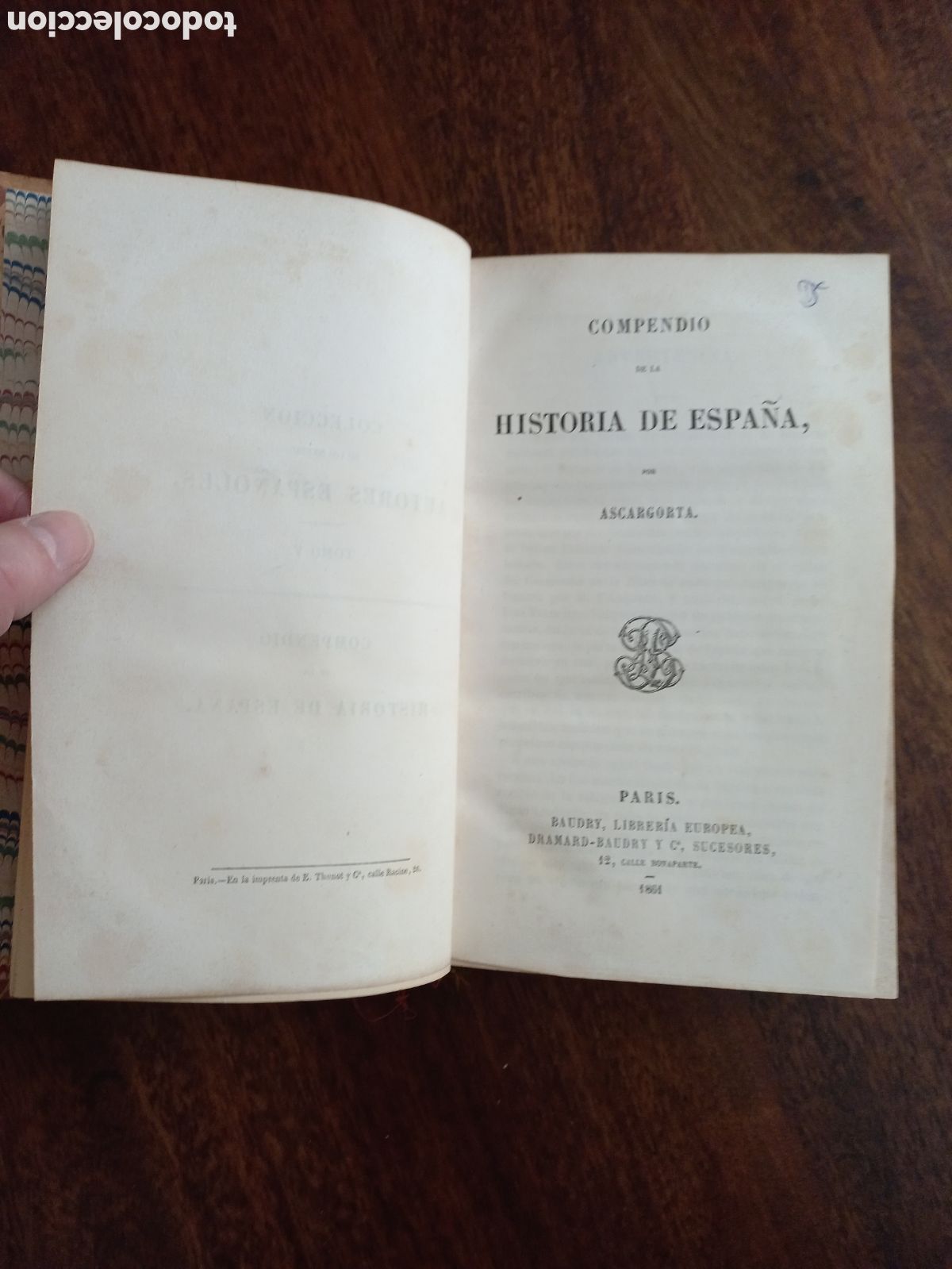 Libros de segunda mano: Compendio de la historia de Espa&ntilde;a, Ascargorta - Foto 1