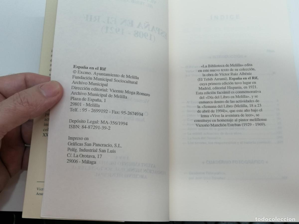 Libros de segunda mano: Libro Espa&ntilde;a en el Rif 1908-1921 - Foto 5