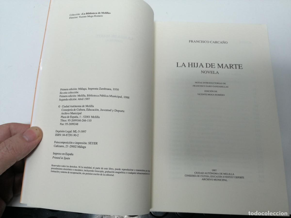 Libros de segunda mano: Libro La Hija de Marte, Melilla 1930 - Foto 4
