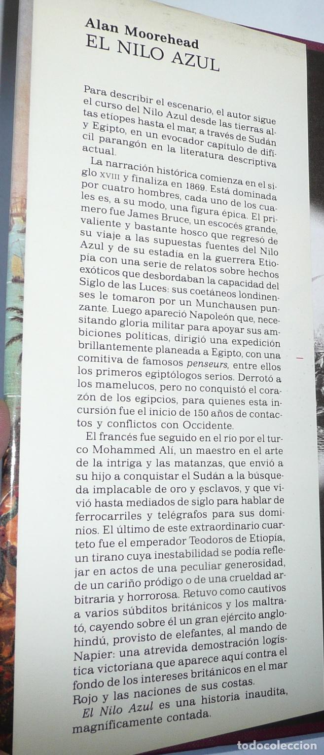 Libros de segunda mano: El Nilo Azul - Alan Moorehead (Ediciones del Serbal, 1996) - Foto 3