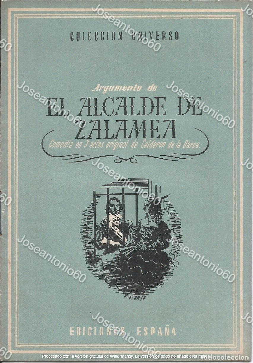 Second hand books: Librillo El alcalde de Zalamea. Colecci&oacute;n Universo