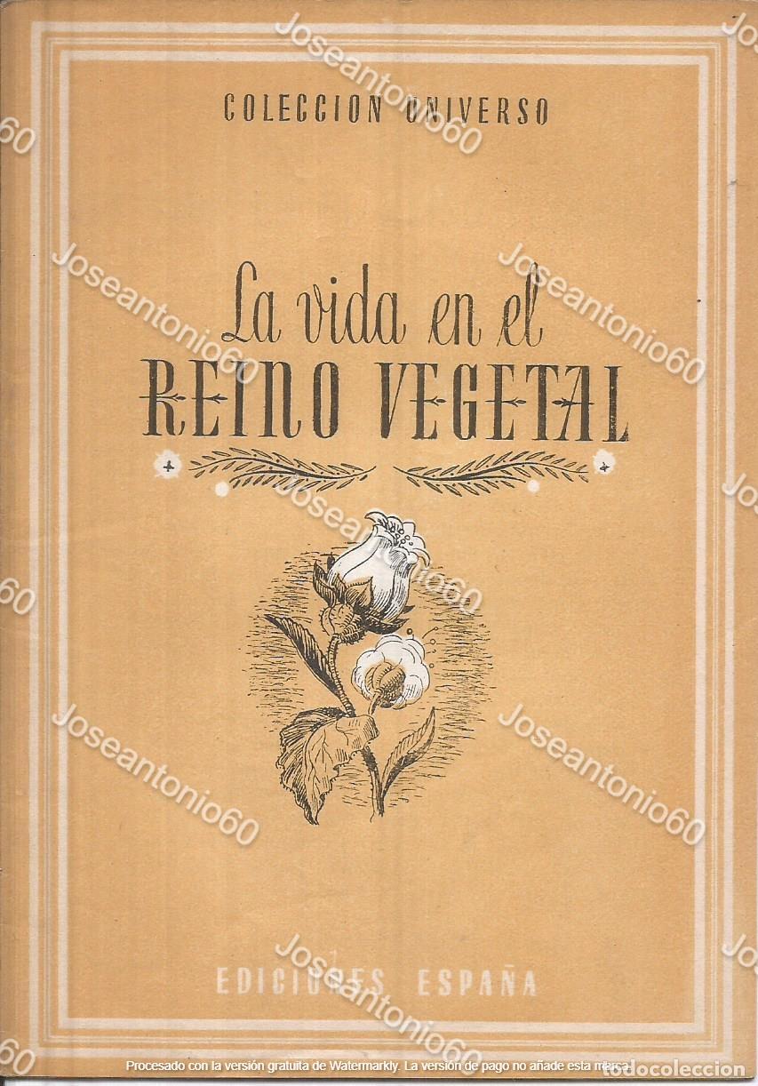 Libri di seconda mano: Librillo La vida en el reino vegetal. Colecci&oacute;n Universo