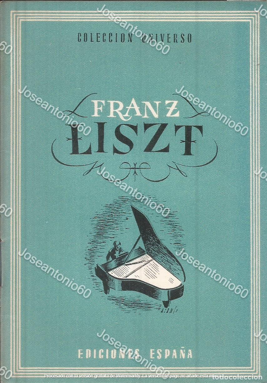 Libri di seconda mano: Librillo Franz Liszt. Colecci&oacute;n Universo