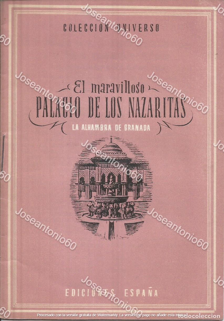 Gebrauchte B&uuml;cher: Librillo El maravilloso palacio de los Nazaritas. Colecci&oacute;n Universo