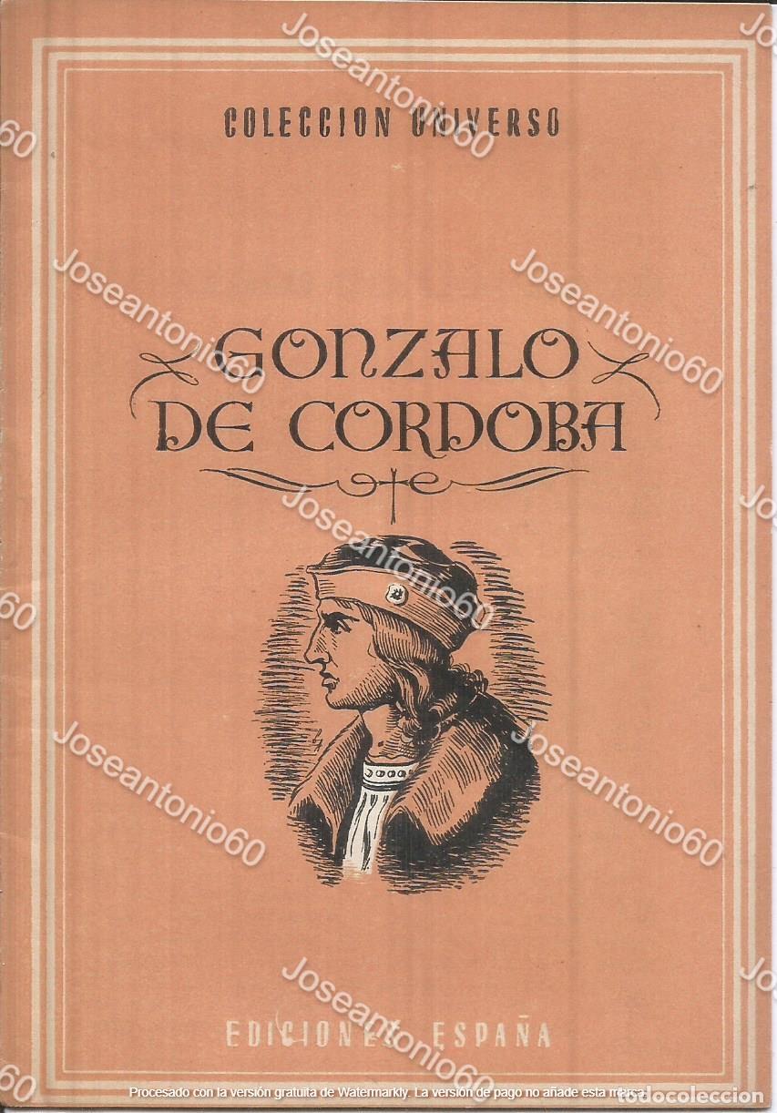 Second hand books: Librillo Gonzalo de Cordoba. Colecci&oacute;n Universo
