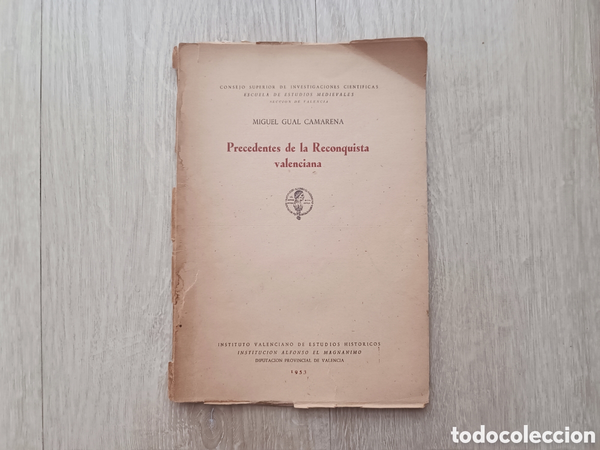 Gebrauchte B&uuml;cher: PRECEDENTES DE LA RECONQUISTA VALENCIANA ESTUDIOS MEDIVALES 1